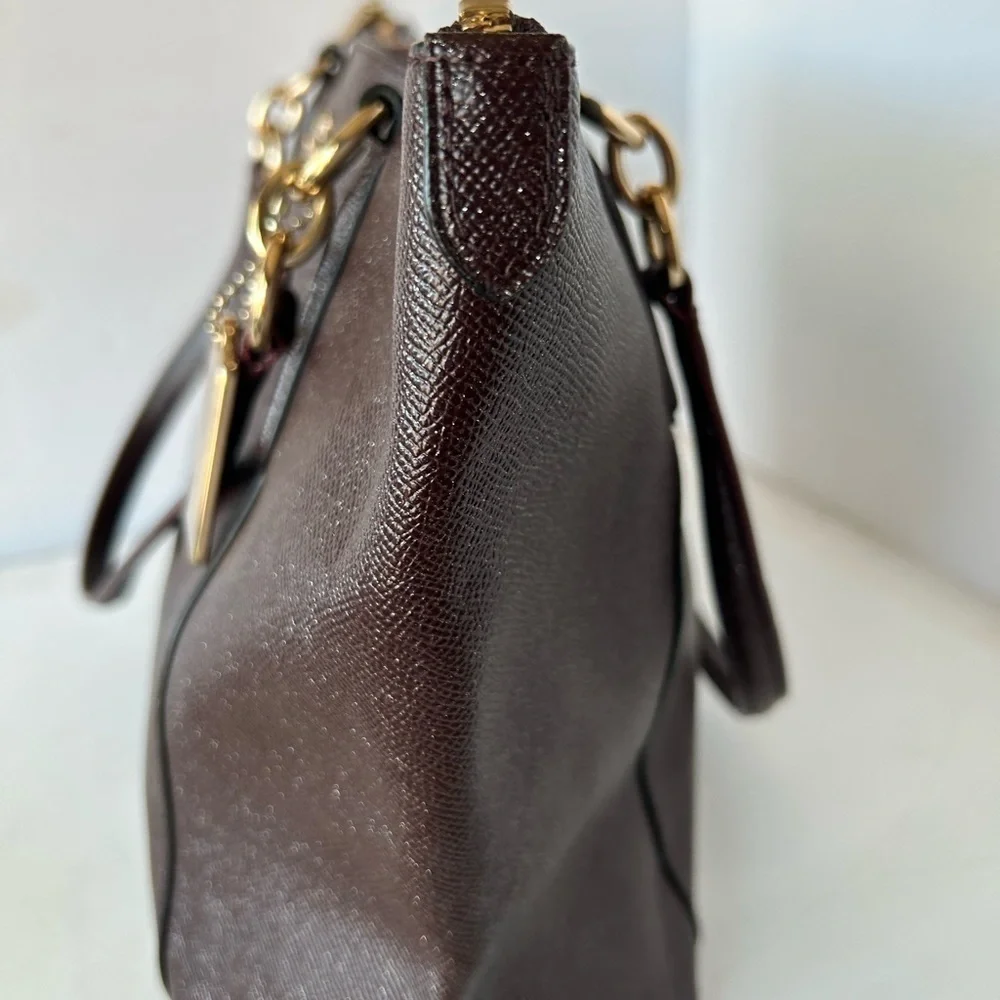 Coach NWOT Ox Blood Leather Ava Tote - Picture 6 of 12
